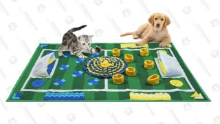 Football Field Dog Snuffle Feeding Mat