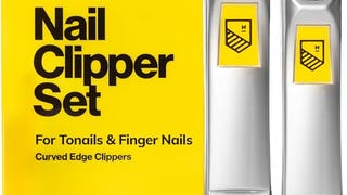 Ultra Sharp Nail Clippers Set - 2 Pack Stainless Steel...