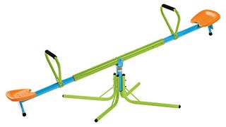 Pure Fun 360-Degree Swivel Seesaw, Teeter Totter, Indoor...