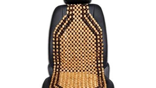 Zento Deals Wood Beaded Comfort Seat Cushion Seat Cover-...