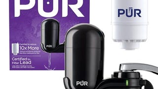 PUR Vertical Faucet Mount Water Filtration System with...