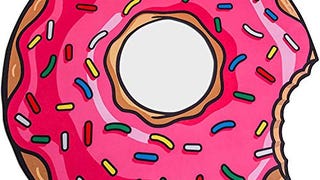 BigMouth Inc Gigantic Pink Donut Beach Blanket, 5' Wide...