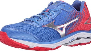 Mizuno Women's Wave Rider 19 Running Shoe, Palace Blue/...