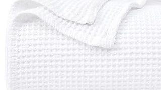 PHF Pre-Washed Cotton Waffle Weave Blanket Twin Size for...
