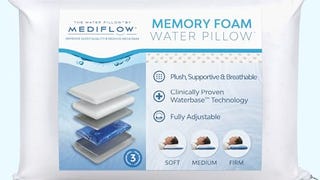 Mediflow Water Pillow Memory Foam re-Invented with Waterbase...