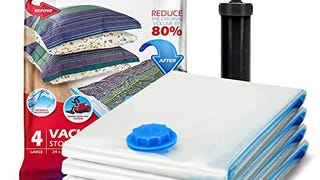 Spacesaver's Space Saver Vacuum Storage Bags (Large, 4pk)...