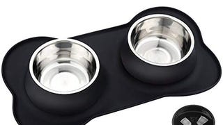 URPOWER Dog Bowls Stainless Steel Dog Bowl with No Spill...