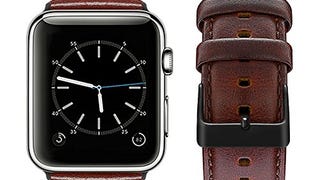 top4cus 42mm/44mm Genuine Leather Band iwatch Strap Compatible...