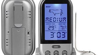 Wireless Meat Thermometer, Raniaco Remote BBQ Thermometer,...