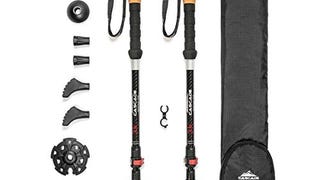 Cascade Mountain Tech Trekking Poles - 3K Carbon Fiber...