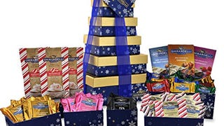 Ghirardelli 6 Tier Tower Holiday Chocolate Gift Set, Blue...