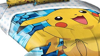 Northwest Pokemon Comforter and Sham Set, Twin/Full, Big...