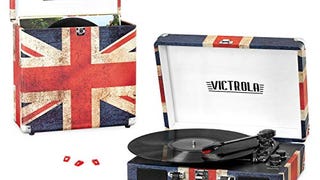 Victrola Record Player Bundle Includes a 3-Speed Turntable,...