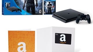 PlayStation 4 Slim 500GB Console - Uncharted 4 Bundle + $25...