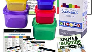 Efficient Nutrition Portion Control Containers Kit (7-Piece)...