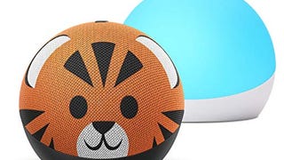 Echo Dot (4th Gen) Kids + Echo Glow | Tiger