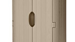 Suncast BMS1500SW Vertical Utility Shed with Wood Shelf...