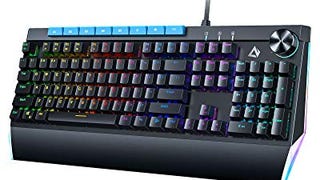 AUKEY Mechanical Gaming Keyboard with RGB Backlight & Clicky...