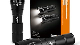 [2 PACK] LED Tactical Flashlight 5 Modes, Flashlights High...