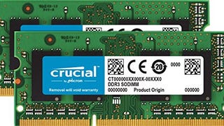 Crucial RAM 16GB Kit (2x8GB) DDR3 1600 MHz CL11 Laptop...