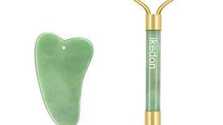 Jade Roller & Gua Sha Scraping Massage Tool By IKEDON, 100%...