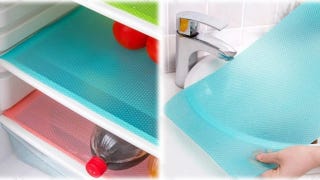 4-Pack: Washable Refrigerator Mats