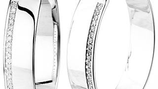 Vir Jewels 1/4 cttw Diamond Hoop Earrings .925 Sterling...