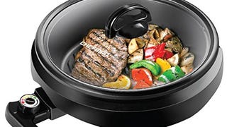 Chefman 3-In-1 Electric Indoor Grill Pot & Skillet, Slow...