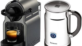 Nespresso A+C40-US-TI-NE Inissia Espresso Maker with Aeroccino...