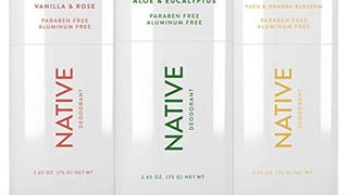 Native Deodorant - 3 Pack, Aluminum Free, Free of Parabens...