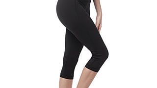 LAPASA High Waist Yoga Pants Capri Tummy Control Sports...