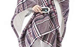 Beautyrest Ultra Soft Sherpa Berber Fleece Electric Poncho...