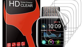 TAURI [6-Pack Screen Protector for Apple Watch 44mm Series...