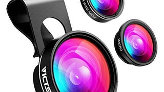 VicTsing Phone Camera Lens, 180° Fisheye Lens+0.65X Wide...