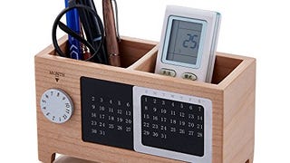 Artinova Wooden Pencil Holder Desk Supplies Organizer Pen...