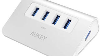 AUKEY USB Hub 3.0 Portable Aluminum 4 Port USB 3.0 Hub...