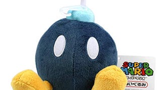 5" Official Sanei Bob-omb Soft Stuffed Plush Super Mario...