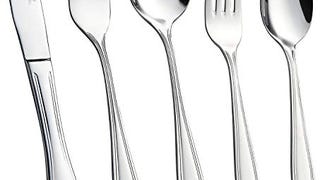 Royal 60-Piece Silverware Set – 18/10 Stainless Steel Utensils...