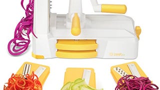 Zestkit Tri - Blade Spiralizer Vegetable Slicer Strongest...