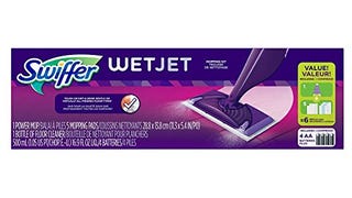 Swiffer WetJet Starter Kit, Includes: 1 Power Mop, 5 Pads,...