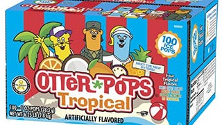 Otter Pops Tropical Ice Pops – Gluten & Fat Free Ice Pops,...