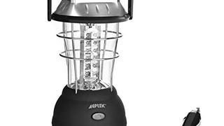 AGPTEK Solar Lantern, 5 Mode Hand Crank Dynamo 36 LED...