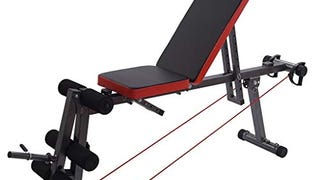 SASINA Home Gym Adjustable Weight Bed Barbell Weightlifting...