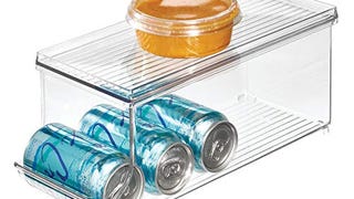 iDesign Recycled Plastic Beverage Fridge Organizer Bin...