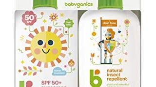 Babyganics 50 SPF Baby Sunscreen Spray and Bug Spray...