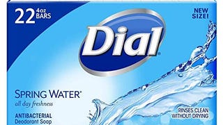 Dial Antibacterial Bar Soap, Spring Water, 30