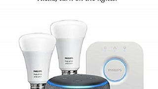 Echo Dot (3rd Gen) - Charcoal with Philips Hue White and...