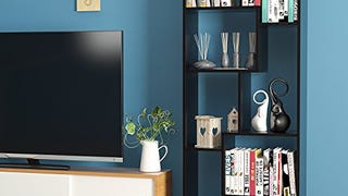 HOMFA Bookcase 8-Cube Bookshelf, Free Standing Bookshelf...