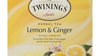 Twinings Lemon and Ginger Tea 50 count Tea Bags