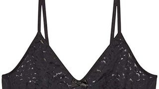 Savage X Women's Reg Leopard LACE Bralette, Black Caviar,...